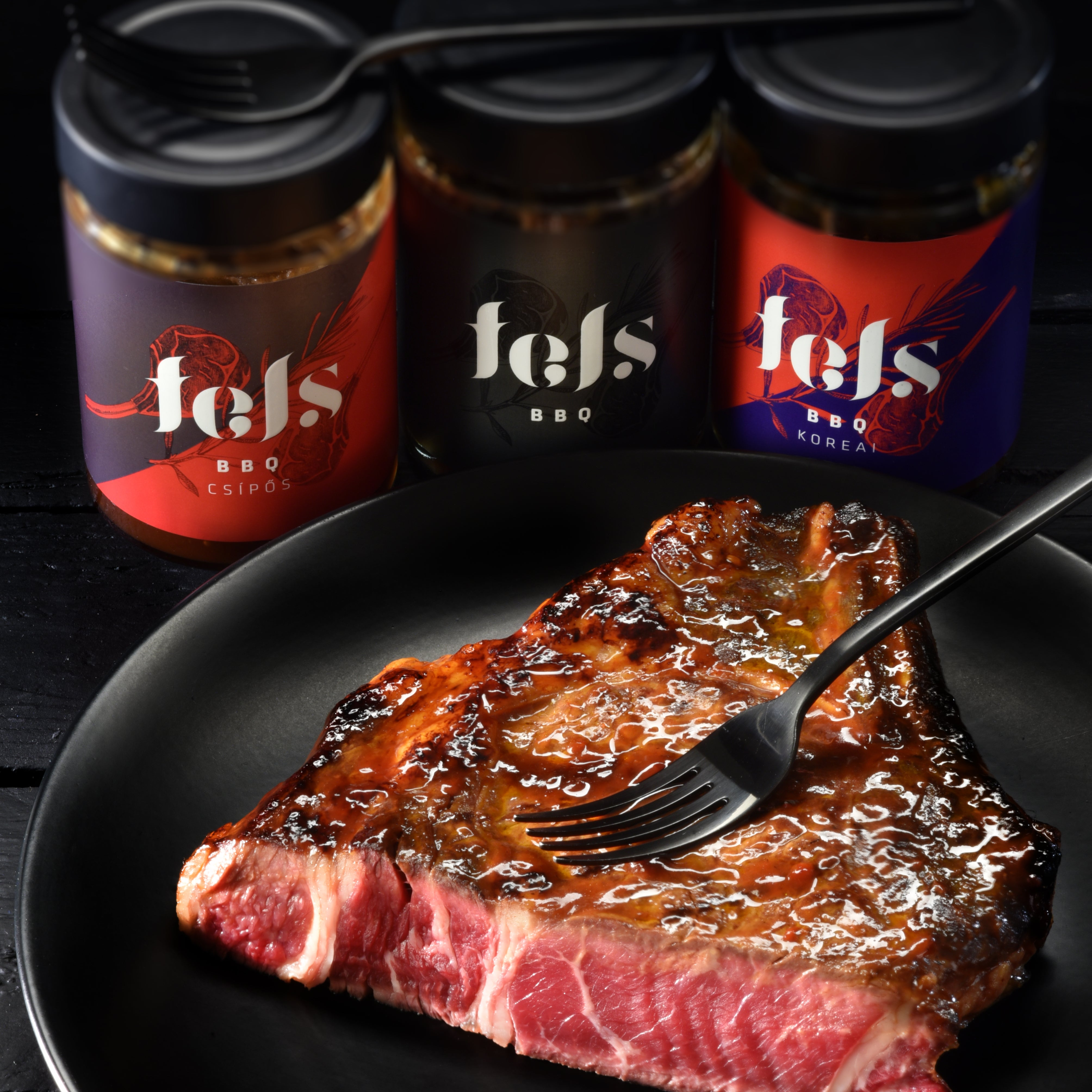 Fels BBQ Deluxe csomag sült hússal